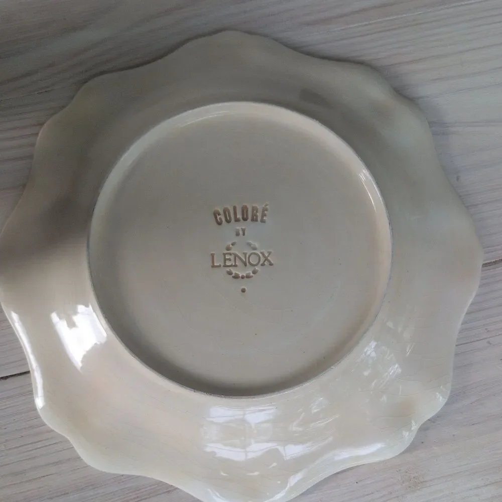 Lenox Dinner Plate Green Colore Verde VERDE 9” Italy